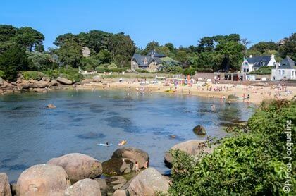 Family-friendly beach in Perros-Guirec