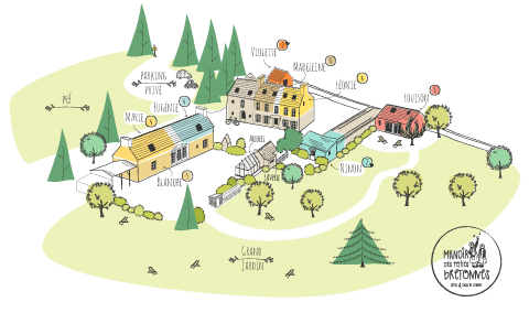 Manoir des petites Bretonnes, the property map